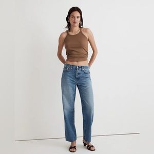 NWT Madewell Low Slung Straight Jeans in Seville Wash